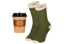 Apollo Socken in origineller Verpackung Dunkelgrün/Khaki