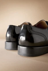 Next Signature Monk-Schuhe mit zwei Schnallen Schwarz/Braun