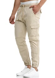 Indicode Herren Levi Cargo Hose Khaki/Beige