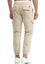 Indicode Herren Levi Cargo Hose Khaki/Beige