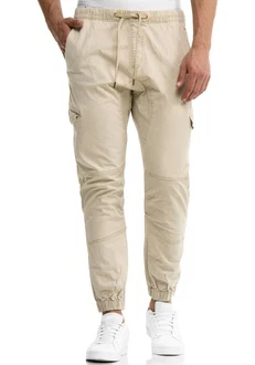 Indicode Herren Levi Cargo Hose Khaki/Beige Indicode Herren Levi Cargo Hose Khaki/Beige
