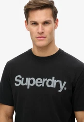 Superdry Rundhalsshirt Core Logo City T Shirt Gelb/Rot/Hellblau/Schwarz