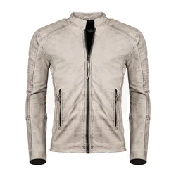 PAULGOS Lederjacke Herren Jacke Biker Look (D3) D3