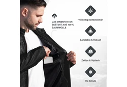 PAULGOS Lederjacke Herren Jacke Biker Look (D3) D3