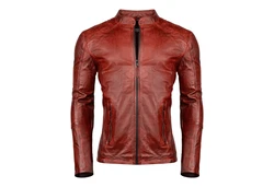 PAULGOS Lederjacke Herren Jacke Biker Look (D3) D3