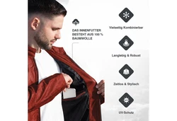 PAULGOS Lederjacke Herren Jacke Biker Look (D3) D3