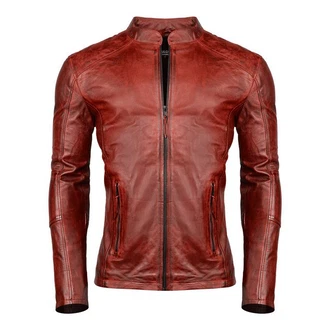 PAULGOS Lederjacke Herren Jacke Biker Look (D3) D3