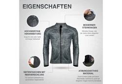 PAULGOS Lederjacke Herren Jacke Biker Look (D3) D3