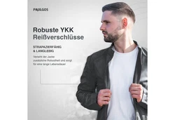 PAULGOS Lederjacke Herren Jacke Biker Look (D3) D3