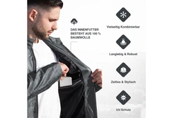 PAULGOS Lederjacke Herren Jacke Biker Look (D3) D3