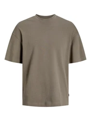 Jack & Jones Basic T-Shirt Rundhals Dropped Shoulder Oversized Shirt (8394) Braun (8394)