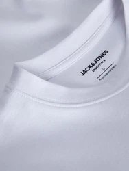 Jack & Jones Basic T-Shirt Rundhals Dropped Shoulder Oversized Shirt (8394) Weiß (8394)