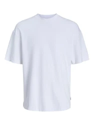 Jack & Jones Basic T-Shirt Rundhals Dropped Shoulder Oversized Shirt (8394) Weiß (8394)