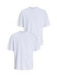 Jack & Jones Basic T-Shirt Rundhals Dropped Shoulder Oversized Shirt (8394) Weiß (8394)