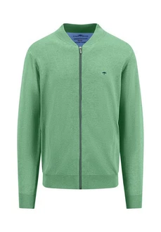 FYNCH-HATTON Kurzweste Cardigan College Superfine turf green