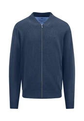 FYNCH-HATTON Kurzweste Cardigan College Superfine Dunkelblau/Blau