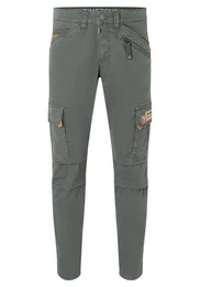 Cargohose Hose Regular Fit mittlere Bundhhe Slim Legs 5184 in Grau-2