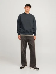 JACK & JONES Sweatshirt JJEUrban Edge Dunkelblau/Dunkelgrün/Grün/Dunkelgrau
