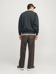 JACK & JONES Sweatshirt JJEUrban Edge Dunkelblau/Dunkelgrün/Grün/Dunkelgrau