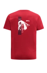 Jack Wolfskin T-Shirt VONNAN S/S GRAPHIC T M rot
