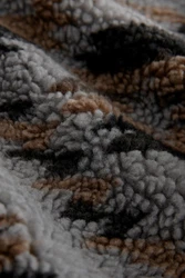 Next Fleecejacke Fleece-Hemdjacke mit Print Grau/Blau