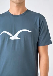 Cleptomanicx T-Shirt Mowe Blau/Hellblau/Dunkelblau