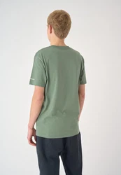 Cleptomanicx T-Shirt Mowe Dunkelgrün/Grün
