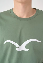 Cleptomanicx T-Shirt Mowe Dunkelgrün/Grün