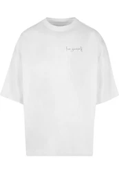 Merchcode T-Shirt Love Yourself Huge Tee Grau/Beige/Weiß