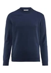 Hessnatur Strickpullover Bio-Baumwolle Dunkelblau