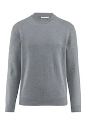 Hessnatur Strickpullover Bio-Baumwolle Grau/Dunkelgrau/Hellgrau