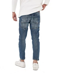 Denim Distriqt Skinny-fit Jeans Destroyed Herren Jeans Skinny Fit (16759) Blau (16401)