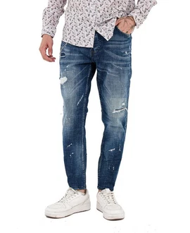 Denim Distriqt Skinny-fit Jeans Destroyed Herren Jeans Skinny Fit (16759)