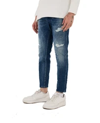 Denim Distriqt Skinny-fit Jeans Destroyed Herren Jeans Skinny Fit (16759) Blau (16759)