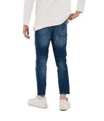 Denim Distriqt Skinny-fit Jeans Destroyed Herren Jeans Skinny Fit (16759) Blau (16759)