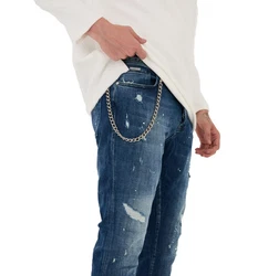 Denim Distriqt Skinny-fit Jeans Destroyed Herren Jeans Skinny Fit (16759) Blau (16759)