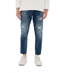 Denim Distriqt Skinny-fit Jeans Destroyed Herren Jeans Skinny Fit (16759) Blau (16759)