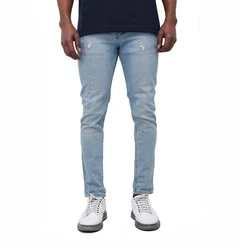 Denim Distriqt Skinny-fit Jeans Destroyed Herren (195) Hellblau (295)