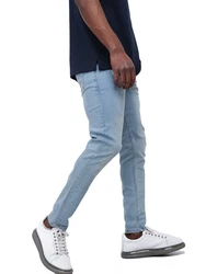 Denim Distriqt Skinny-fit Jeans Destroyed Herren (195) Hellblau (295)