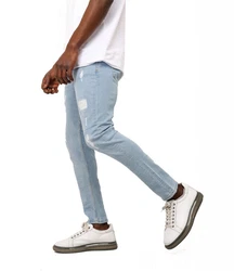 Denim Distriqt Skinny-fit Jeans Destroyed Herren (195) Hellblau (318)
