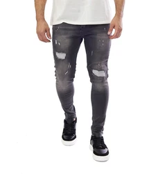 Denim Distriqt Skinny-fit Jeans Destroyed Herren (195) Hellgrau/Grün/Schwarz/Dunkelgrau/Grau