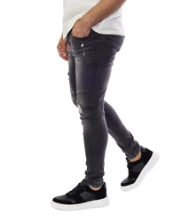 Denim Distriqt Skinny-fit Jeans Destroyed Herren (195) Hellgrau/Grün/Schwarz/Dunkelgrau/Grau