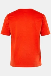 JP1880 T-Shirt Henley Basic Knopfleiste Orange/Rot
