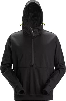 Snickers Rundhalspullover 8400 Windblocker Stretchhoodie Grün/Schwarz/Dunkelgrün/Grau/Dunkelgrau