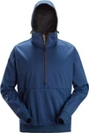 Snickers Rundhalspullover 8400 Windblocker Stretchhoodie Blau/Dunkelblau
