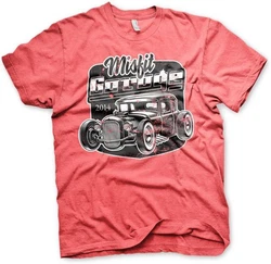 Misfit Garage T-Shirt Rod Rosa/Rot/Dunkelrot
