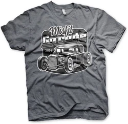 Misfit Garage T-Shirt Rod Grau/Dunkelgrau/Rot/Bordeaux