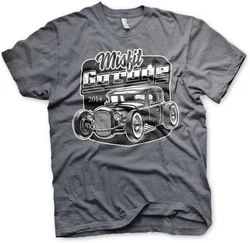 Misfit Garage T-Shirt Rod Grau/Dunkelgrau/Rot/Bordeaux