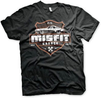 Misfit Garage T-Shirt Vette Braun/Grün/Grau
