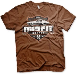 Misfit Garage T-Shirt Vette Braun/Rot